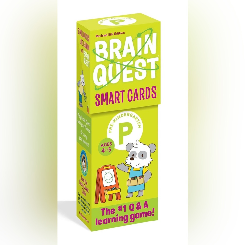 Workman Brain Quest Smart Cards Ages 4-5 Pre-Kindergarten Q&A Learning Game